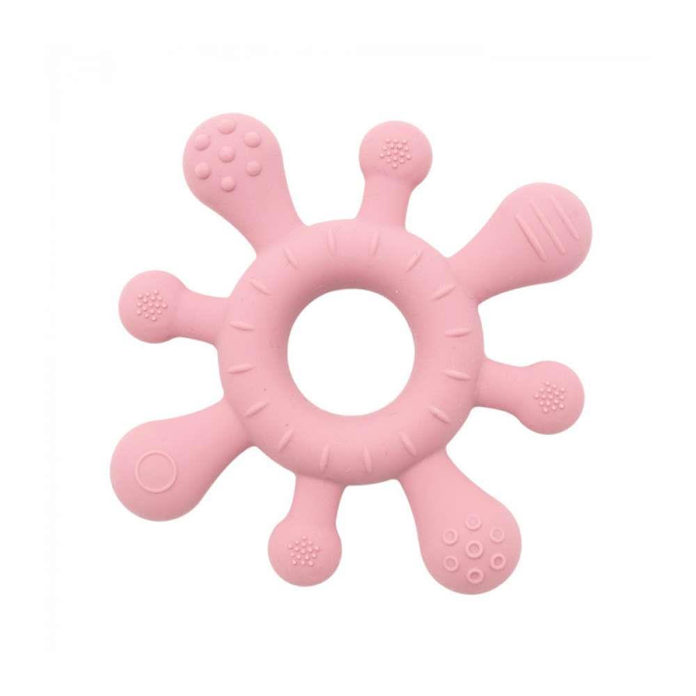 Mordedor Sensorial em Silicone Olmitos Rosa