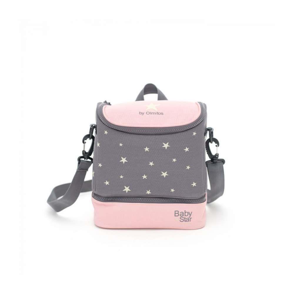 Lancheira Térmica BabyStar Estrelas Rosa