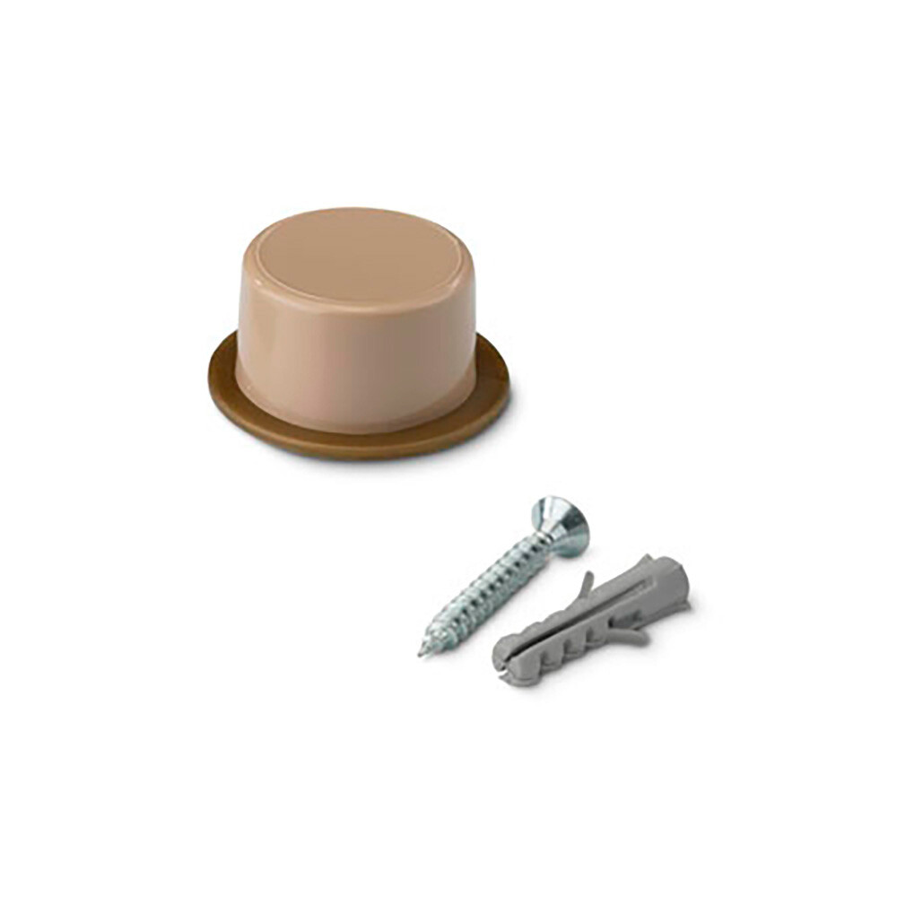 Batente para porta com parafuso beige (blister 2 unid.) inofix