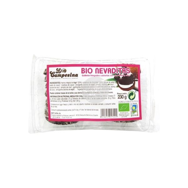 La Campesina Bolachas "nevaditas" de Coco Bio sem Ovo 230 g