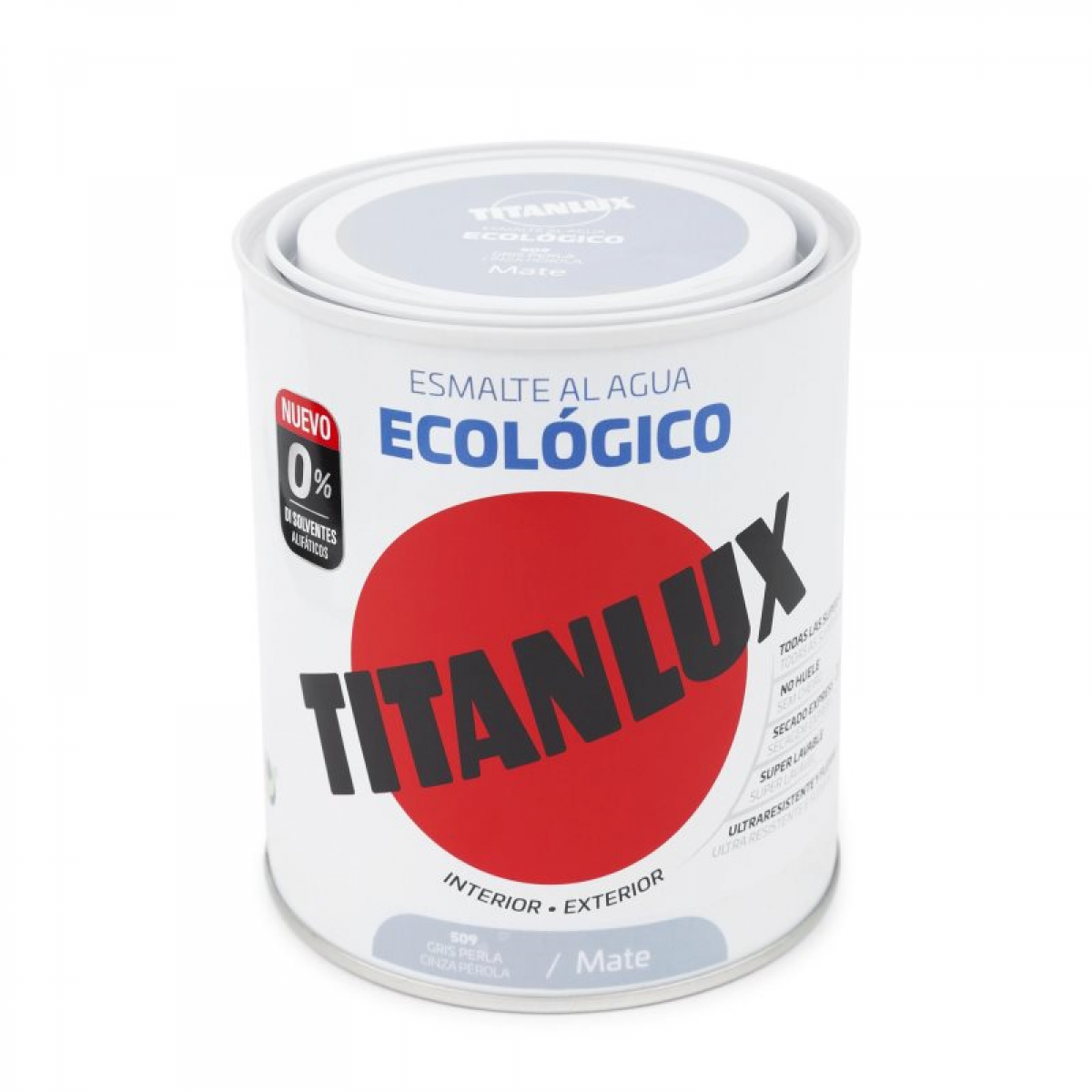 Titan Titanlux Esmalte Eco Satinado Gris Perla 750ML