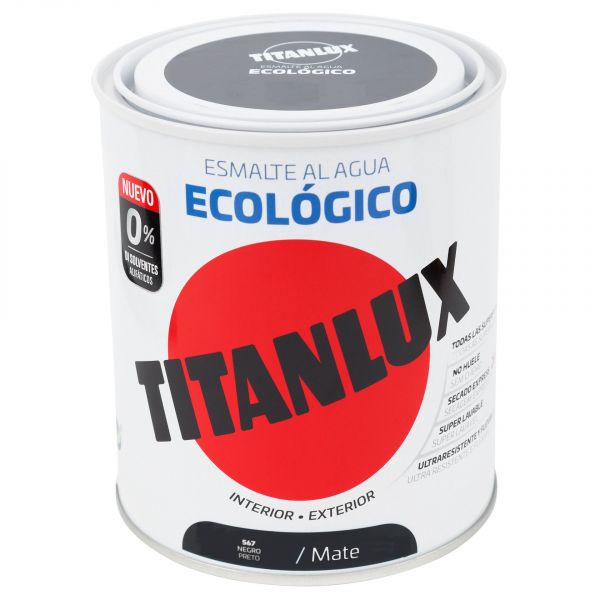 Titanlux Esmalte Interior Mate 0.75l Preto