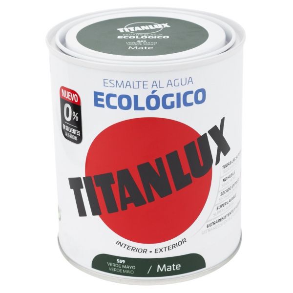 Titanlux Esmalte Interior Mate 0.75l Verde Maio
