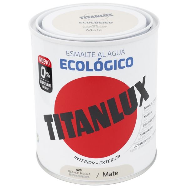 Titanlux Esmalte Interior Mate 0.75l Branco Pedra