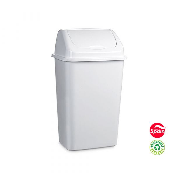 PlasticForte Contentor Basculante 09L Branco