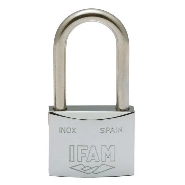 IFAM Cadeado 50AL Aço Inoxidável 50mm Arco Longo Redondo