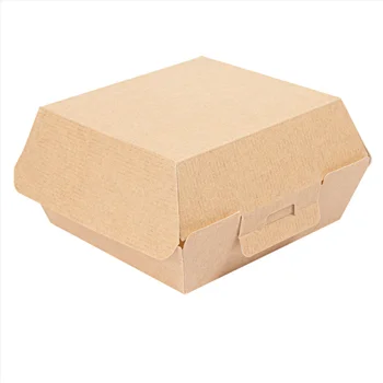 Caixa Hamburguer THEPACK 6,2×12,5x13cm Natural 50un