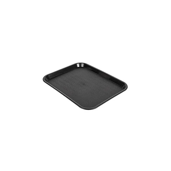 Tabuleiro Fast Food PP Preto 27,5x35,5cm