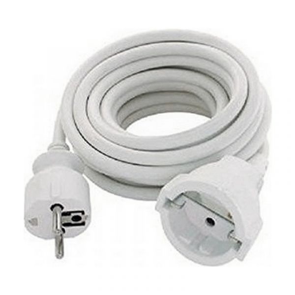 Silver Electronics Cabo Alongador Schuko Branco Medida: 5 M - S0424903