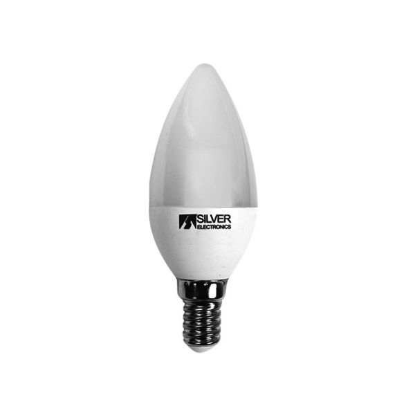 Silver Electronics Lâmpada led Vela 970714 E14 7W Luz Quente - S0420791