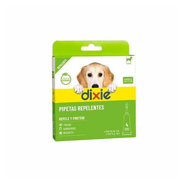 Dixie Pipetas Repelentes Cão (Geraniol) 4 x 2 ml