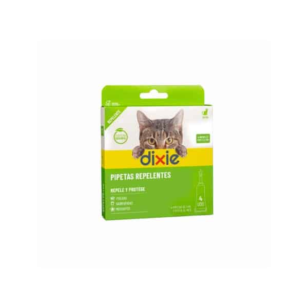 Dixie- Pipetas Repelentes Gato (Geraniol) 4 x 1 ml