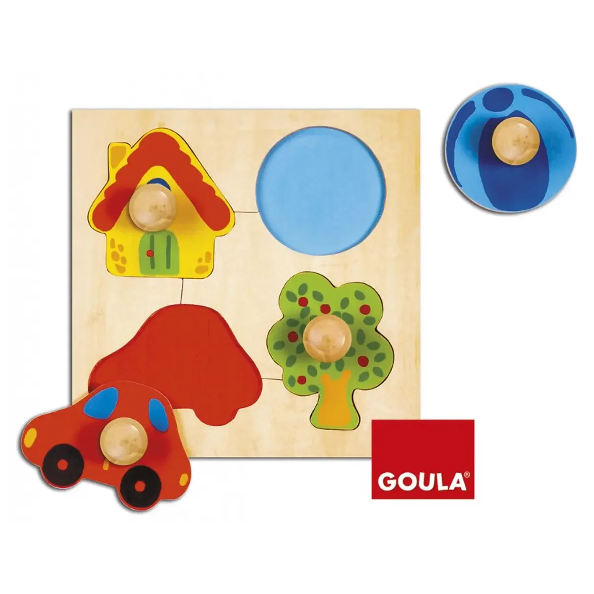 Goula Puzzle Cores 4 peças - 53015
