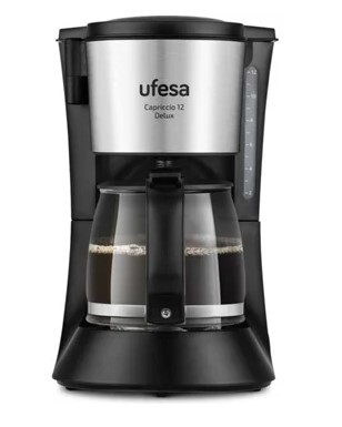 Máquina Café Filtro Ufesa CG7125 | 12 chávenas, 680W, Filtro Permanente, Anti-gota