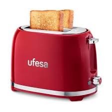 Torradeira UFESA CLASSIC PIN UP RED | 850W, 7 níveis