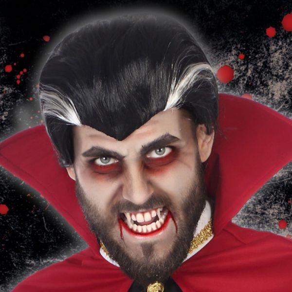Peruca Halloween Vampiro Moreno 116226