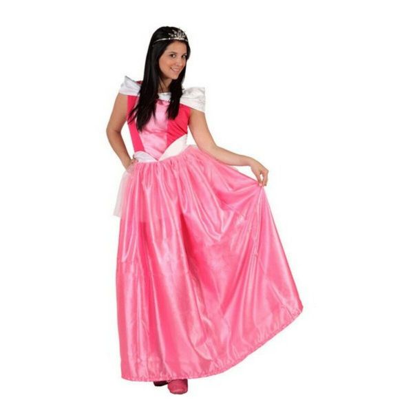 BigBuy Fantasia para Adultos Princesa de Conto Cor de Rosa (1 Pc) Xs/s
