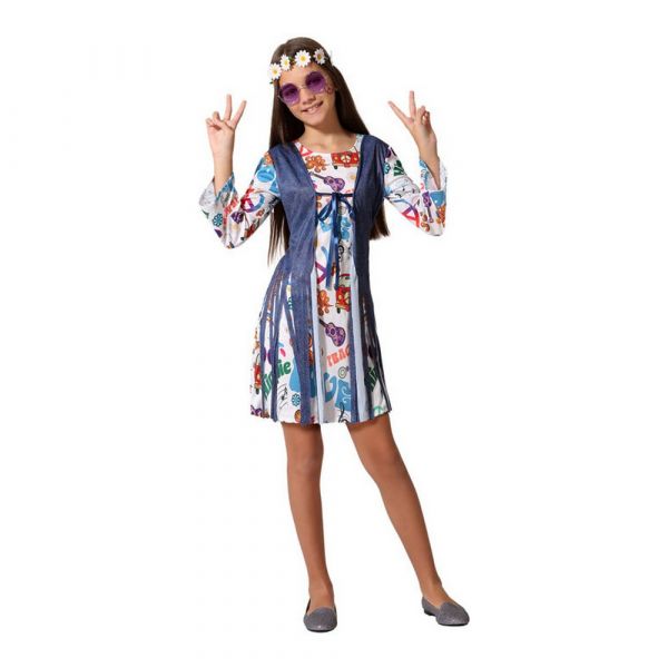 BigBuy Fantasia para Crianças Hippie 3-4 Anos