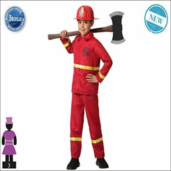 BigBuy Fantasia para Crianças Vermelho 7-9 Anos
