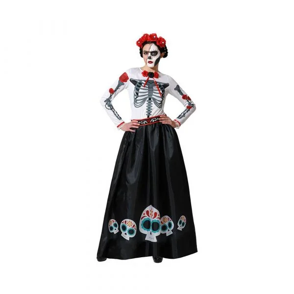 Atosa Fantasia De Esqueleto Catrina Mexicana XL Multicolor