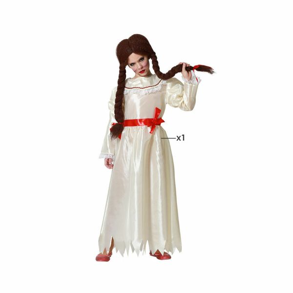 BigBuy Fantasia para Crianças Branco Porcelana (1 Peça) 7-9 Anos