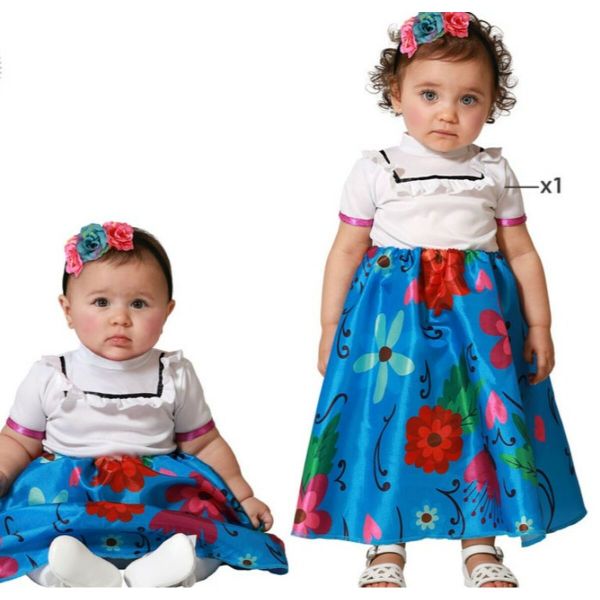 BigBuy Fantasia para Adultos Azul Colômbia Infantil 12-24 Meses
