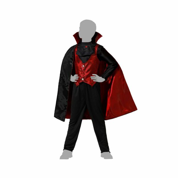 BigBuy Fantasia para Crianças Vermelho Vampiro Meninos 10-12 Anos