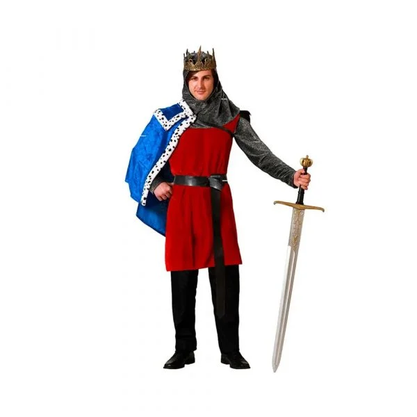 Atosa Fantasia De Rei Medieval Para Homens M-L Purple