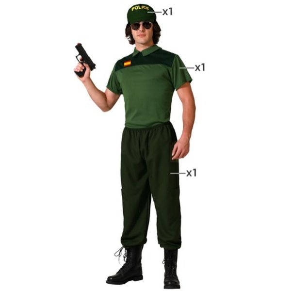 BigBuy Fantasia para Adultos Guarda Civil Homem Xl