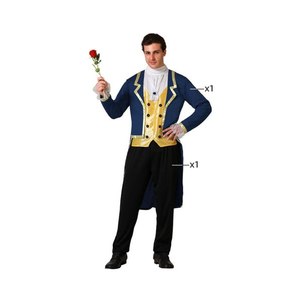 BigBuy Fantasia para Adultos Príncipe Homem Xs/s