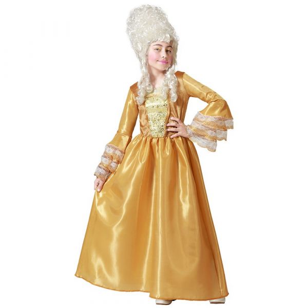 Atosa Courtesan Girl Custom Amarelo 5-6 Anos