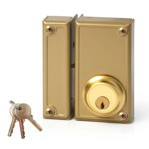 Jis Fechadura de Sobreposição 33-6i Dourado 52 mm Esquerda 60 mm