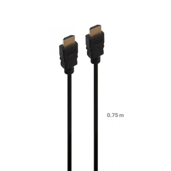 Fonestar Cabo HDMI 2.0. UHD 4K@60Hz. 18 Gbps. Cu. 30 AWG. 0,75 m.