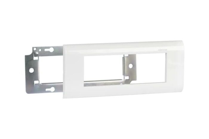 Espelho e Chassis p/ 3 Paineis Ligação Branco - WP-195MCH