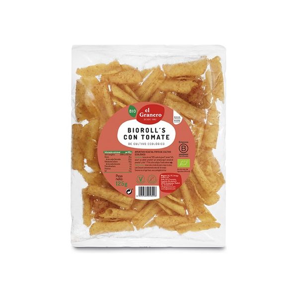 El Granero Integral Nachos Bioroll's Tomate Bio 125g