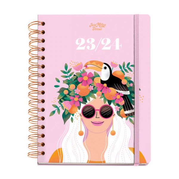 Miquelrius Agenda Escolar 2023-2024 Plus Semanal Miller Tucan Multilingue 15 5x21 3 cm