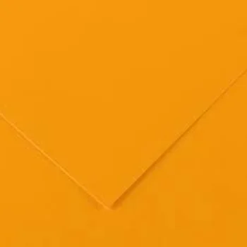 Cartolina 50x65cm Laranja Fluorescente 250g 25 Folhas Canson