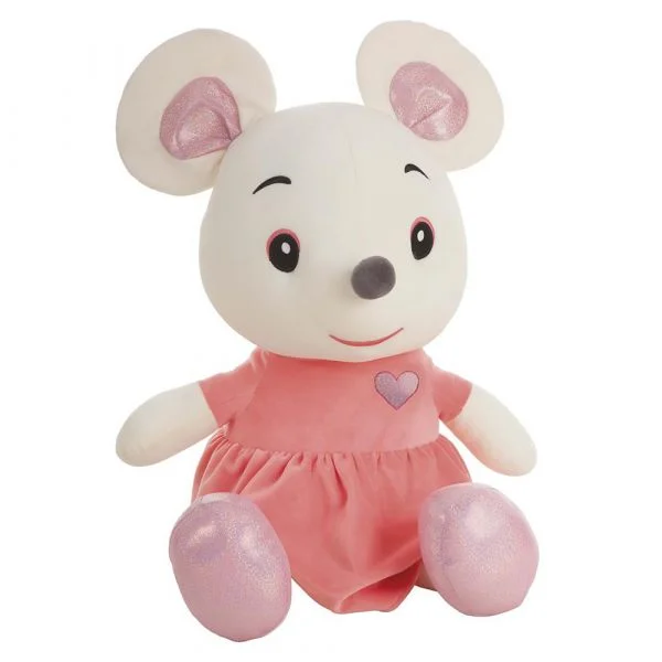 Creaciones Llopis Ratinha c/ Vestido Rosa de Peluche 80cm