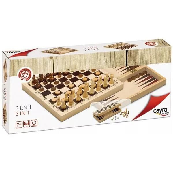 Cayro Set Jogos de Mesa 3 em 1 648