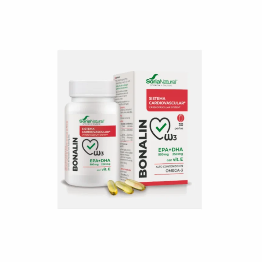 Bonalin EPA+DHA c/ Vit. E | 30 Cápsulas – Soria Natural