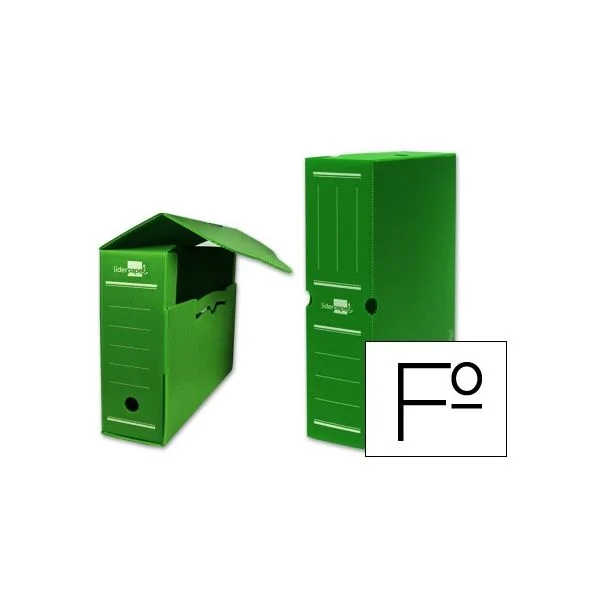 LiderPapel Caixa de Arquivo Definitivo Polipropileno Verde - 17302