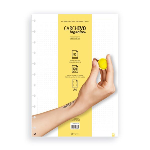 Carchivo Recarga de Caderno Smart Notebook Ingeniox 50 Un.