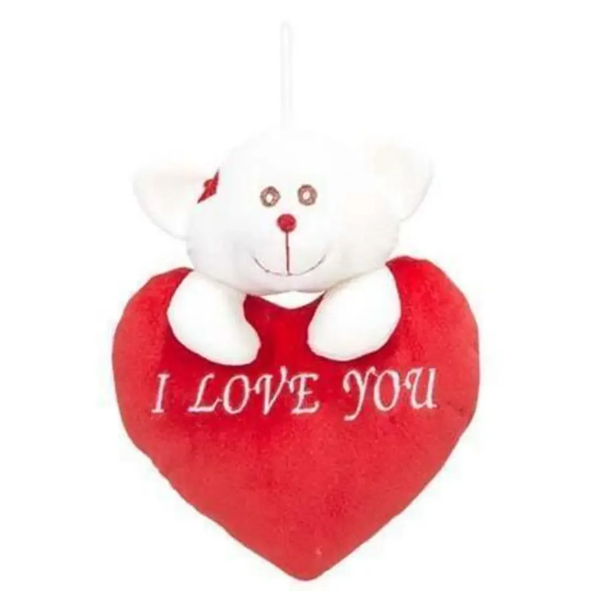 Coração I Love You com Urso 21cm