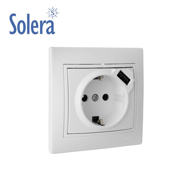 Solera Tomada 2p+t com Obturador Encastravel 16a 250v e . - EDM65330