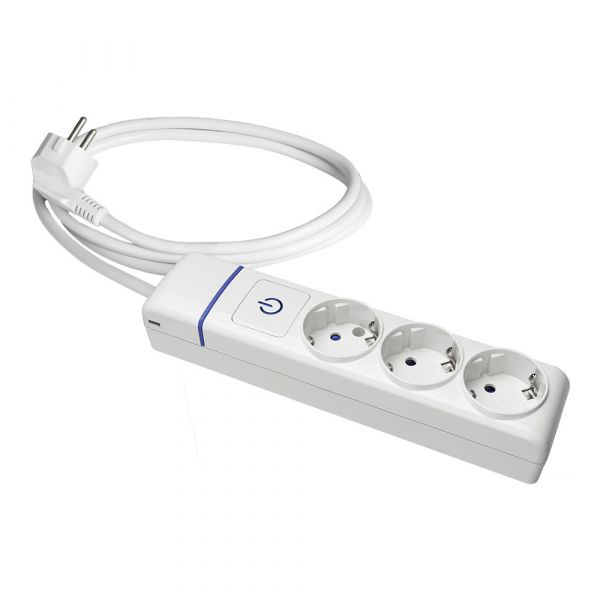 Solera Bloco 3 Tomadas T/tl + Interruptor Luminoso. Cabo de 1,5m 8013pil - 41050