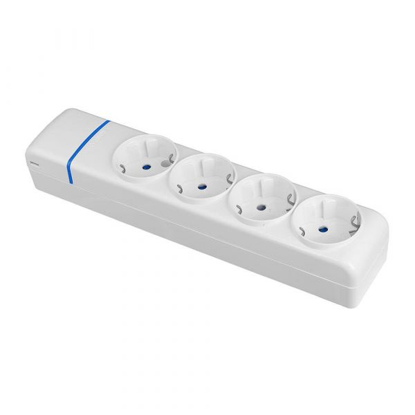 Solera Extensão Elétrica 8004P 4 Tomadas Schuko 16A 250V Branco