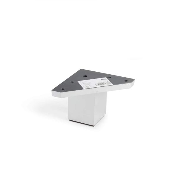 Rei Pé Quadrado Abs Cromado Brilhante 6cm - 1160440139