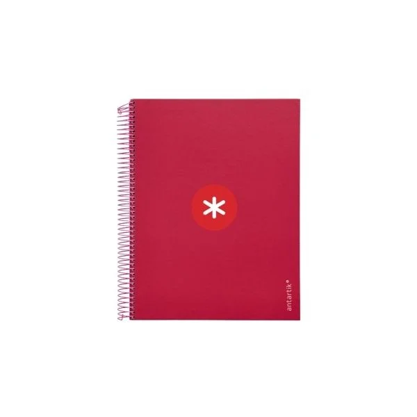 Antartik Caderno Espiral A4 Pautado Capa Dura 120Fls 100g Framboesa KH04