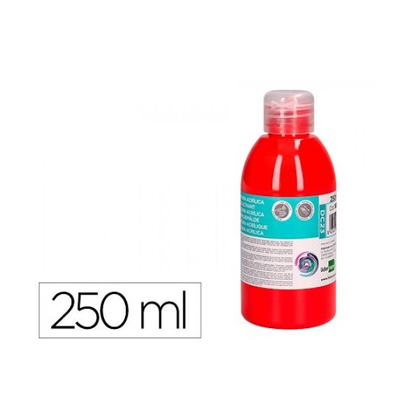 LiderPapel Tinta Acrílica 250ml Vermelho