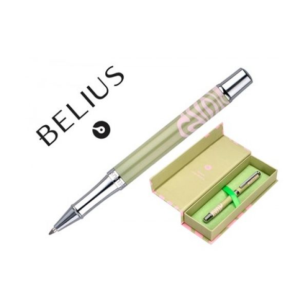 Belius Caneta Roller Ink Dreams 0.7mm Verde Matcha Tinta Preta 1 Un.